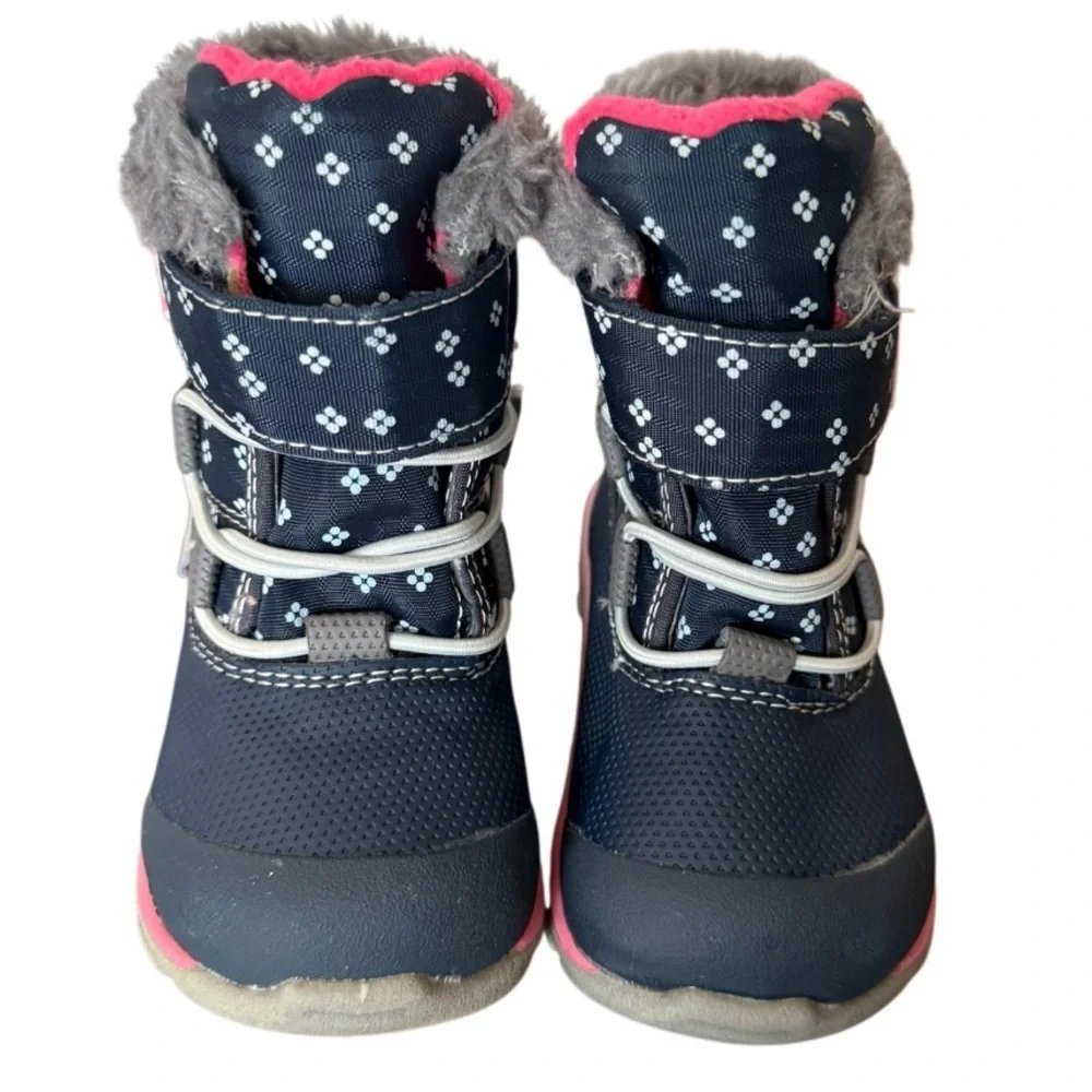 See Kai Run Navy and Pink Winter Boots-Size 5